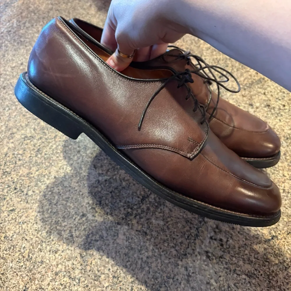 ALLEN‎ EDMONDS Shoes Mens 11 D KENNETT Ox Leather Lace Up Derby Split Toe